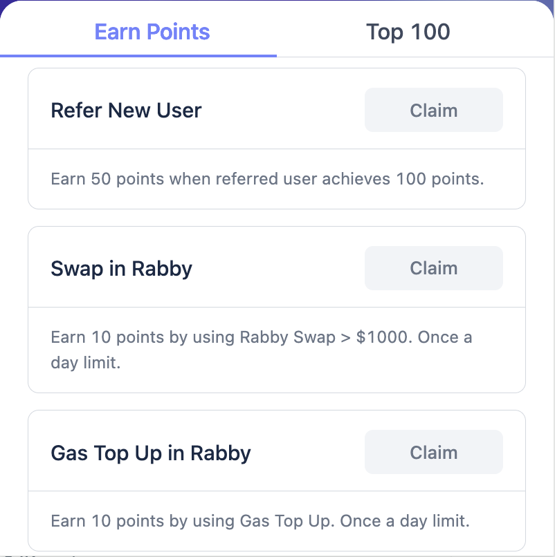 ways to earn rabby wallet airdrop points